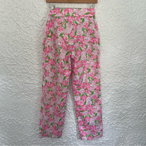 Lilly Pulitzer Vintage Floral Pants with Belt Size 10 – 1960s/1970s - Picture 8 of 11